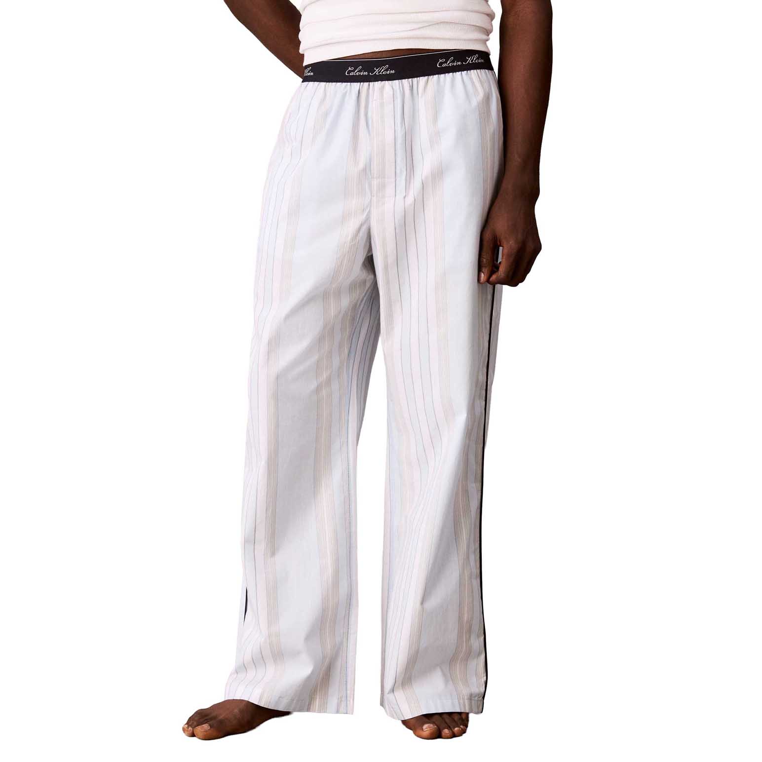 Calvin Klein Cotton Poplin Graphic Script Sleep Pant